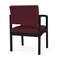 Lesro Lenox Steel Guest Chair, Wine/Mulberry (Red) Seat, Wine/Mulberry Back, 22.5 W 24.5 L 32 H LS1101 - alternate 3